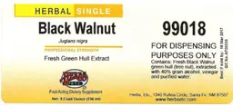 Label for Black Walnut