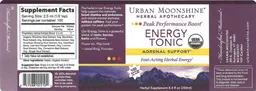 Label for Energy Tonic