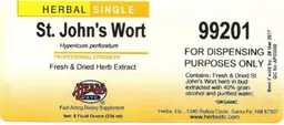 Label for St. John's Wort
