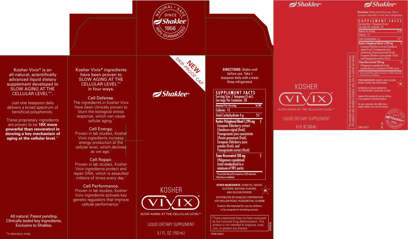 Label for Kosher Vivix