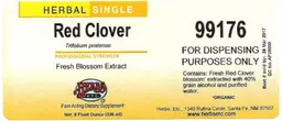 Label for Red Clover