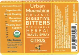Label for Organic Digestive Bitters Citrus