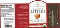Label for Digestive Bitters Maple