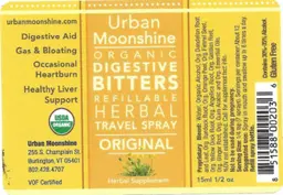 Label for Organic Digestive Bitters Original
