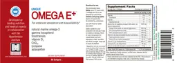 Label for UNIQUE OMEGA E+