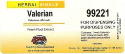 Label for Valerian