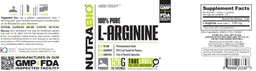 Label for 100% Pure L-Arginine