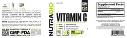 Label for Vitamin C