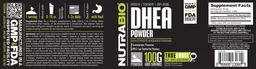 Label for DHEA Powder