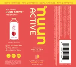 Label for Active Citrus Fruit