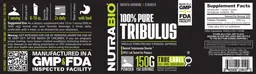 Label for 100% Pure Tribulus