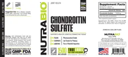 Label for Chondroitin Sulfate 1500 Milligrams