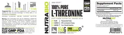 Label for 100% Pure L-Threonine