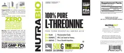 Label for 100% Pure L-Threonine