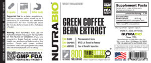 Green Coffee Bean Extract 800 Milligrams