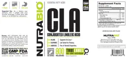 Label for CLA 800 Milligrams