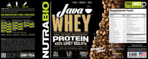 Label for Java Whey Original Blend