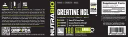 Label for Creatine HCl