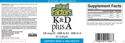 Label for K & D Plus A