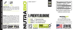 Label for L-Phenylalanine 500 Milligrams