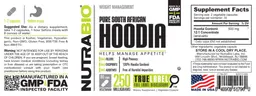 Label for Pure South African Hoodia 250 Milligrams