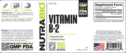 Vitamin B-2 100 Milligrams