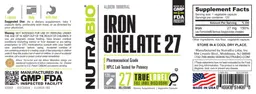 Label for Iron Chelate 27 27 Milligrams
