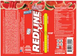 Label for Redline Xtreme Watermelon