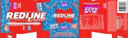 Label for Redline Xtreme Blue Razz