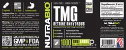 Label for TMG 1000 Milligrams