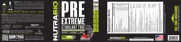 Label for Pre Extreme Stimulant Free Watermelon