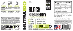 Label for Black Raspberry 300 Milligrams