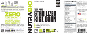 100% Pure Stabilized Rice Bran