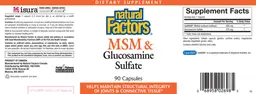 Label for MSM & Glucosamine Sulfate