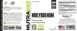 Molybdenum 250 Micrograms