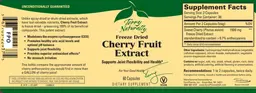 Label for Freeze Dried Cherry Fruit Extract