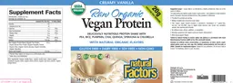 Label for Vegan Protein Creamy Vanilla