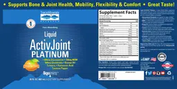 Label for Liquid Active Joint Platinum Tangerine Flavor