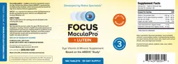 Label for Focus MaculaPro + Lutein