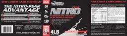 Label for Nitro Peak Cookies & Cream