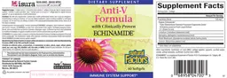 Label for Anti-V Formula with Clinically Proven Echinamide