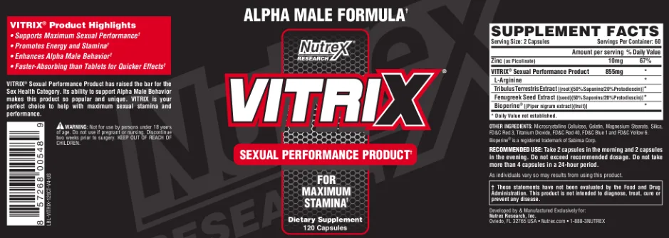 Label for Vitrix