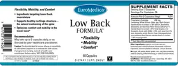 Label for Low Back Formula