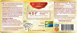 Label for NDF Natural Detox Formula