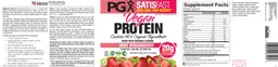 Label for PGX Satisfast Vegan Protein Very Strawberry