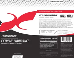 Label for Extreme Endurance