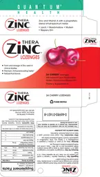 Label for Thera Zinc Lozenges Cherry