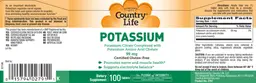 Label for Potassium 99 mg