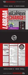 Label for Stim-Free Super Charge! Grape
