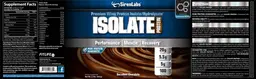 Label for Isolate Protein Decadent Chocolate